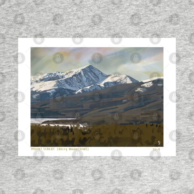 Mount Elbert in Colorado by sydneybrookeart